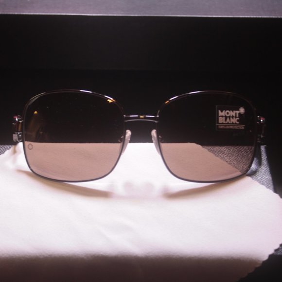 AUTHENTIC! MONT BLANC SUNGLASSES 169S SILVER - Picture 4 of 6